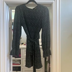 Giana Bini Black & Green Flower Dress